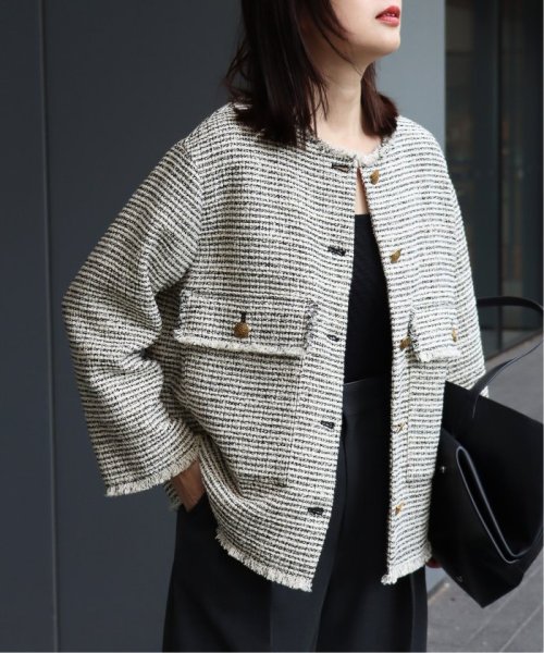 GIOLICA MIXツイードWIDEジャケット 身長 165cm　着用サイズ