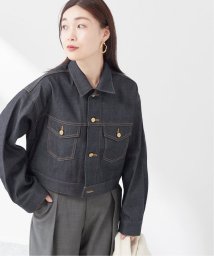 journal standard  L'essage (ジャーナルスタンダード　レサージュ)/ショートデニムジャケット/ネイビー