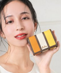 Clelia/折財布 ミニ財布 三つ折り財布 ミニウォレットブランド 大人かわいい ストライプ カラフル レディース Clelia クレリア Bellezza CL－1131/505799983