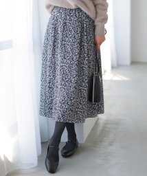JIYU-KU /【洗える】フラワーペタルプリント スカート/505800213