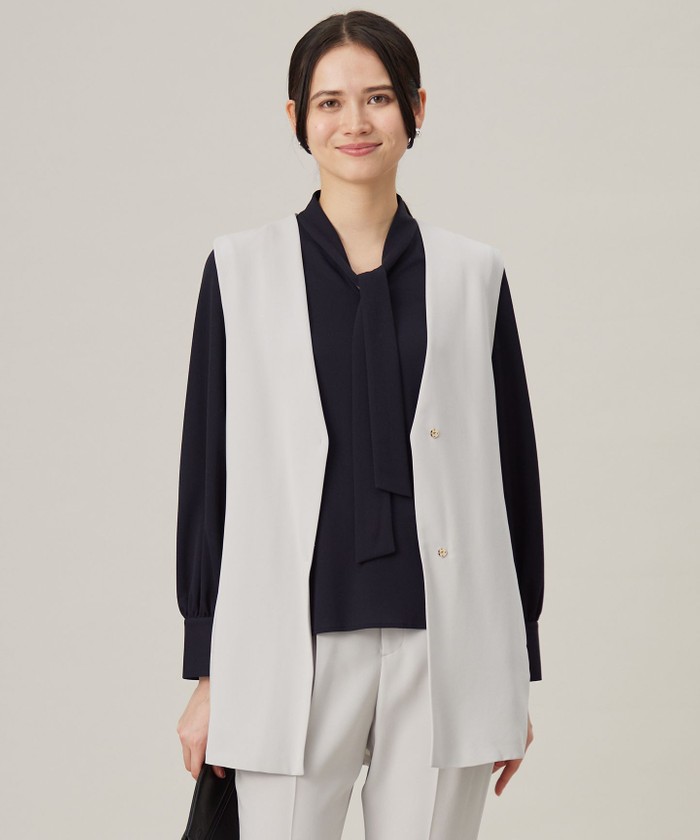 グレー系｜ジレ・ベスト｜自由区 (Lサイズ)(ジユウクエル)｜阪急百貨店