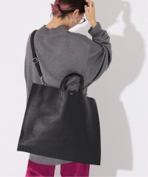 ENSEMBLE(アンサンブル)/【blancle/ ブランクレ】S.LEATHER FLAT TOTE/ブラック