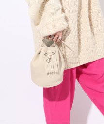 ENSEMBLE(アンサンブル)/【blancle/ ブランクレ】S.LEATHER QUILTED DRAWSTRING BAG/キャメル