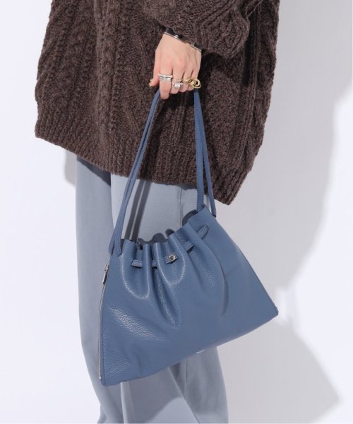 ENSEMBLE(アンサンブル)/【blancle/ ブランクレ】S.LEATHER GATHER BAG limited/パープルE