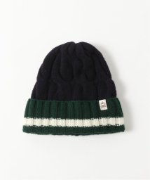 JOURNAL STANDARD(ジャーナルスタンダード)/【INVERALLAN / インバーアラン】CRICKET STRIPE CABLE HAT/ネイビー