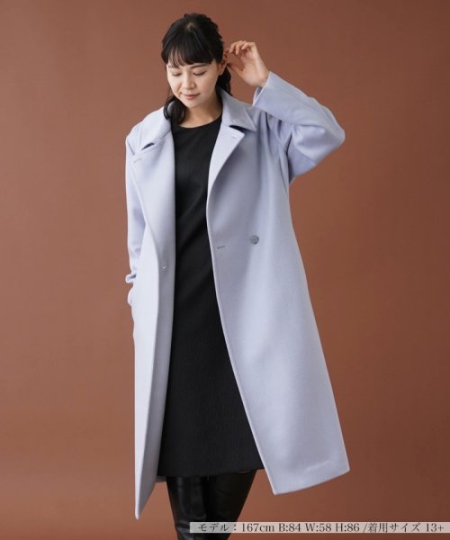 カシミヤロングコート 