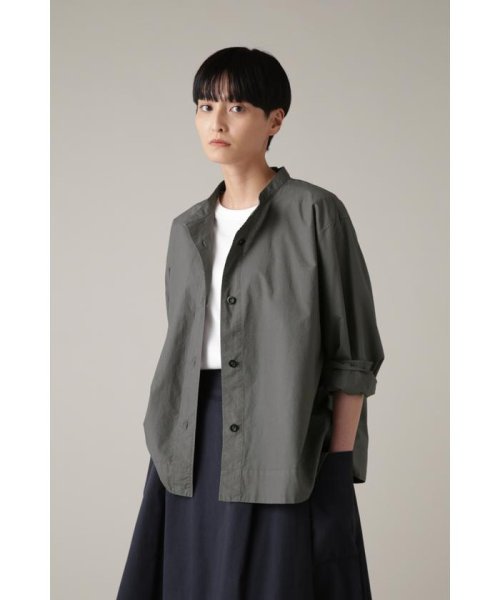 MHL.(エムエイチエル)/COTTON RAMIE POPLIN/CHARCOAL3