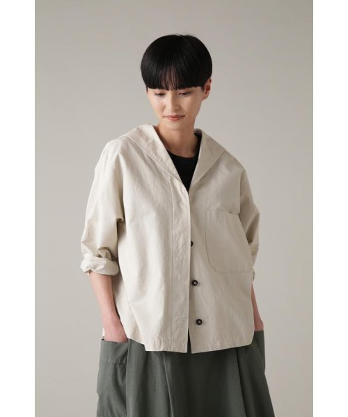 MHL.(エムエイチエル)/CRISP COTTON LINEN/STONE3