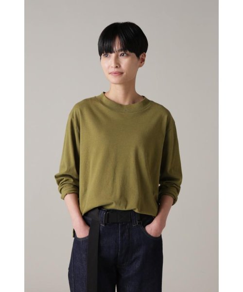 MHL.(エムエイチエル)/COTTON LINEN JERSEY/OLIVE1