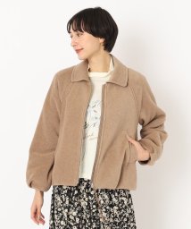 CORDIER(ＣＯＲＤＩＥＲ)/マシュマロタッチフリースブルゾン【M～4Lサイズ】/サンドベージュ（053）