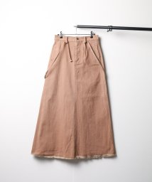 ar/mg(エーアールエムジー)/【Kt】【5195016】【CIMARRON JEANS】LONG SKIRT/オレンジ