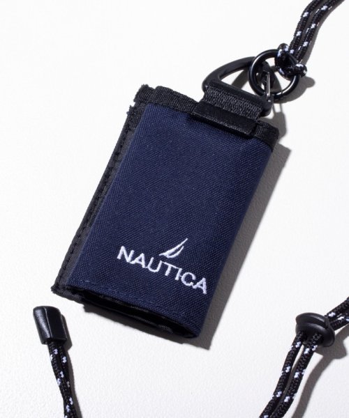 GLOSTER(GLOSTER)/【NAUTICA/ノーティカ】ミニ財布 ミニウォレット Necklace Compact Wallet 三つ折り/ネイビー