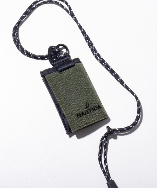 GLOSTER(GLOSTER)/【NAUTICA/ノーティカ】ミニ財布 ミニウォレット Necklace Compact Wallet 三つ折り/オリーブ