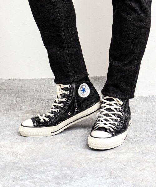 NOLLEY’S goodman(ノーリーズグッドマン)/【CONVERSE/コンバース】ALL STAR US AGED－DENIM HI 31300980 ハイカットスニーカー/ブラック