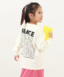 devirock/デビラボ BIGシルエット プリント袖リブ 長袖Tシャツ 子供服 キッズ 男の子 女の子 トップス 長袖Tシャツ ロンT 綿100% 吸汗 ビッグシルエット/505801350