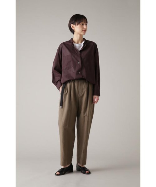 MARGARET HOWELL(マーガレット・ハウエル)/LINEN COTTON TWILL/BROWN