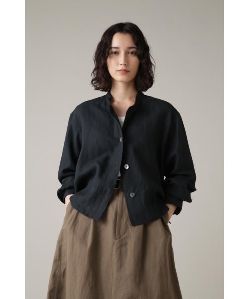 MARGARET HOWELL(マーガレット・ハウエル)/SHIRTING LINEN/DARKGREEN3