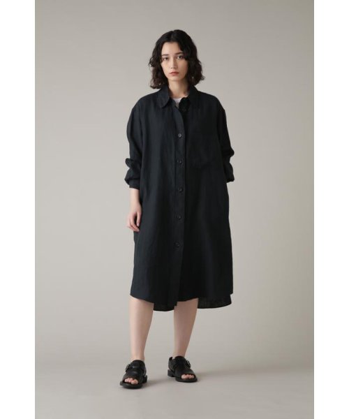 MARGARET HOWELL(マーガレット・ハウエル)/SHIRTING LINEN/DARKGREEN3