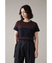 MARGARET HOWELL(マーガレット・ハウエル)/COTTON LINEN STRIPE/DARKBROWN2