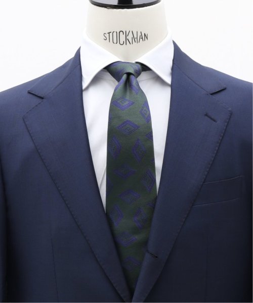 EDIFICE(エディフィス)/【Seaward & Stearn / シーワード & スターン】GEOMETRIC TIE/グリーン