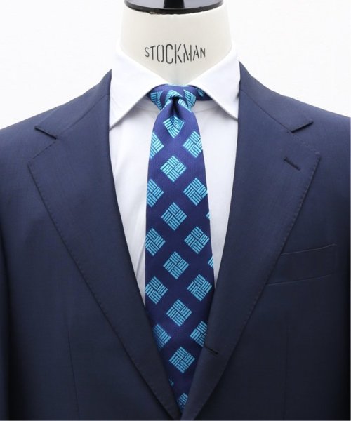 EDIFICE(エディフィス)/【Seaward & Stearn / シーワード & スターン】GEOMETRIC TIE/ネイビー