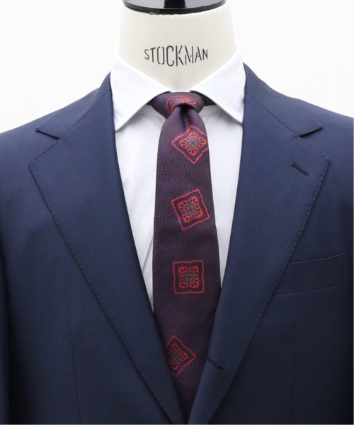 EDIFICE(エディフィス)/【Seaward & Stearn / シーワード & スターン】GEOMETRIC TIE/パープルA