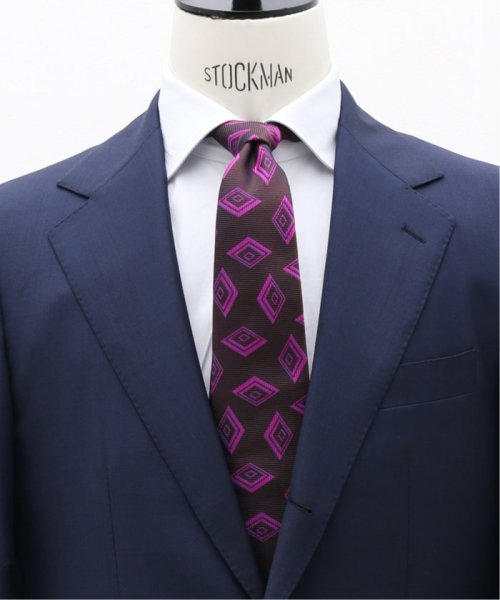 EDIFICE(エディフィス)/【Seaward & Stearn / シーワード & スターン】GEOMETRIC TIE/ピンク