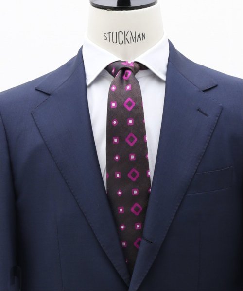 EDIFICE(エディフィス)/【Seaward & Stearn / シーワード & スターン】GEOMETRIC TIE/ピンクA