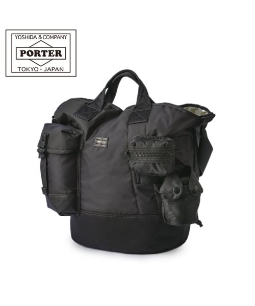 PORTER(ポーター)/ポーター オール バケットトート 502－05959 吉田カバン トートバッグ ショルダーバッグ メンズ レディース 斜めがけ A4 B4 PORTER/ブラック