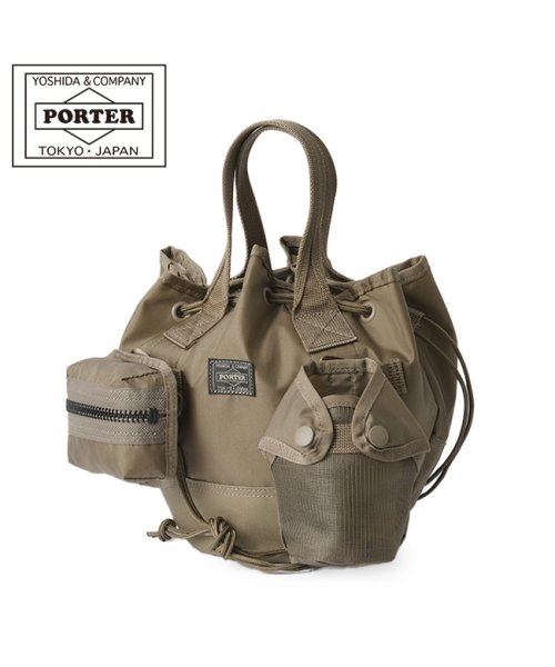 PORTER(ポーター)/ポーター オール スカーフトート PORTER ALL SCARF TOTE with POUCHES 吉田カバン トートバッグ 巾着/ベージュ
