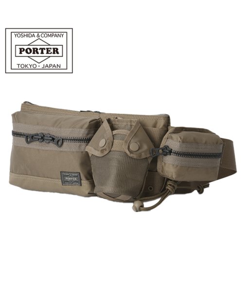 PORTER(ポーター)/ポーター オール ウエストバッグ 502－05961 PORTER ALL WAIST BAG with POUCHES 吉田カバン ワンショルダーバッグ/ベージュ