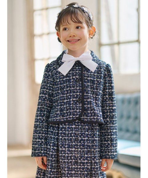 110－140cm】ツイードライクジャージー ジャケット(505804294) | 組曲  