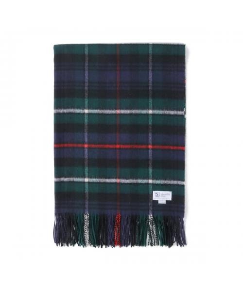 ◆ジョンストンズ カシミヤ 大判 ストール wa56 チェック柄 カシミヤ 大判 ストール