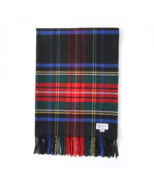 ◆ジョンストンズ カシミヤ 大判 ストール wa56 チェック柄 カシミヤ 大判 ストール