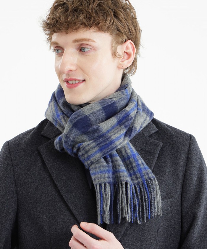 チェックバリエーション チェックマフラー(505375448)｜HANKYU MEN'S