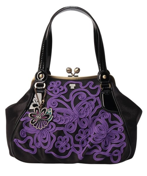 ANNA SUI BAG(アナスイ（バッグ）)/ガーデンコーディング トートバッグ/クロ