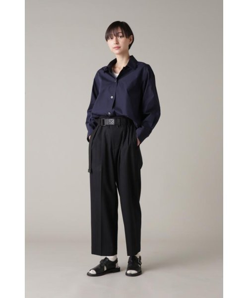 MARGARET HOWELL(マーガレット・ハウエル)/WIDE STRIPE FINE WOOL/NAVY/WHITE2