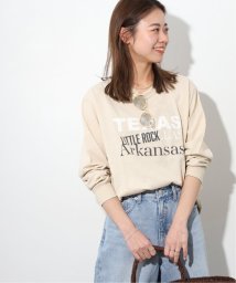 JOURNAL STANDARD relume(ジャーナルスタンダード　レリューム)/TEXASロゴロングTシャツ/ベージュ