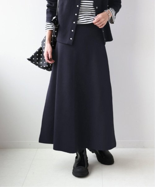 WEB限定追加3》ウォッシャブルスポンジニットフレアスカート(505805259  