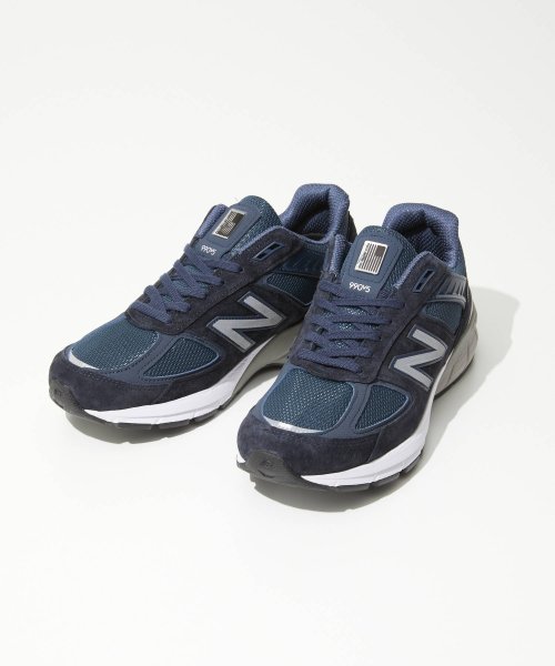 new balance(ニューバランス)/ニューバランス New Balance M990 V5 Made in USA スニーカー メンズ シューズ 靴 グレー ネイビー ブラック 26.5～28.0/ネイビー