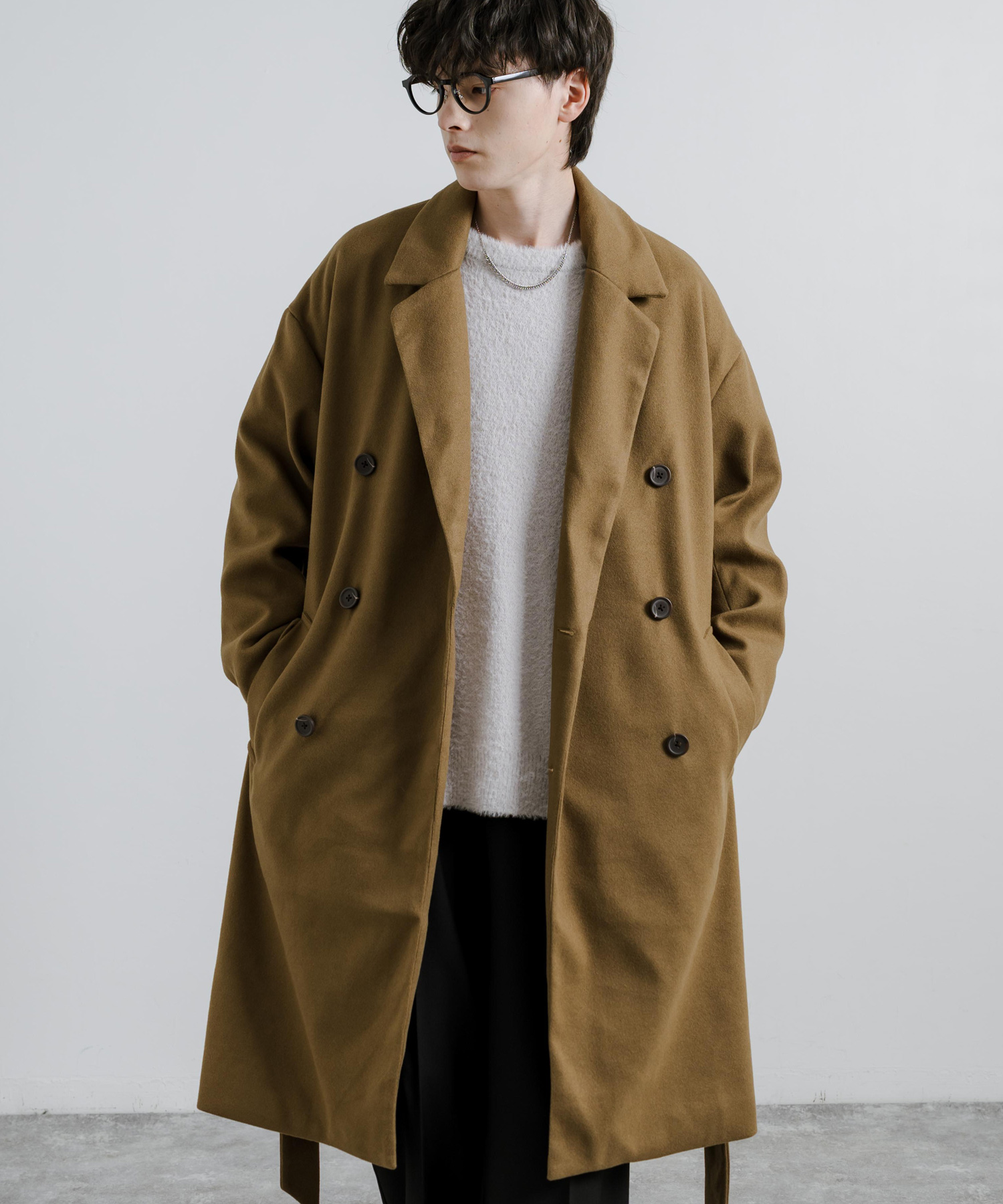 美品】DSQUARED2 チェスターコート ジップアップ Lサイズ 美品】DSQUARED2 チェスターコート ジップアップ Lサイズ