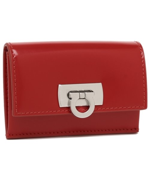 FERRAGAMO(フェラガモ)/フェラガモ カードケース ワンダ レッド レディース Salvatore Ferragamo 220435 RED/その他