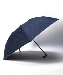 POLO RALPH LAUREN(umbrella)(ポロラルフローレン（傘）)/折りたたみ傘　無地×ロゴ/ネイビーブルー