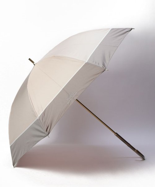 POLO RALPH LAUREN(umbrella)(ポロラルフローレン（傘）)/傘　ツイルロゴ刺繍/ベージュ