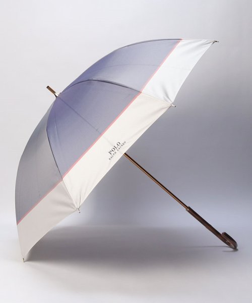 POLO RALPH LAUREN(umbrella)(ポロラルフローレン（傘）)/傘　ツイルロゴ刺繍/ネイビーブルー