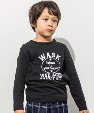 WASK/接結天竺アメカジロゴTシャツ(100~160cm)/505802785