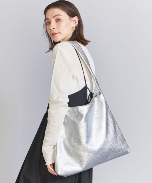 BEAUTY&YOUTH UNITED ARROWS(ビューティーアンドユース　ユナイテッドアローズ)/メタリック ビッグ ショルダーバッグ/SILVER