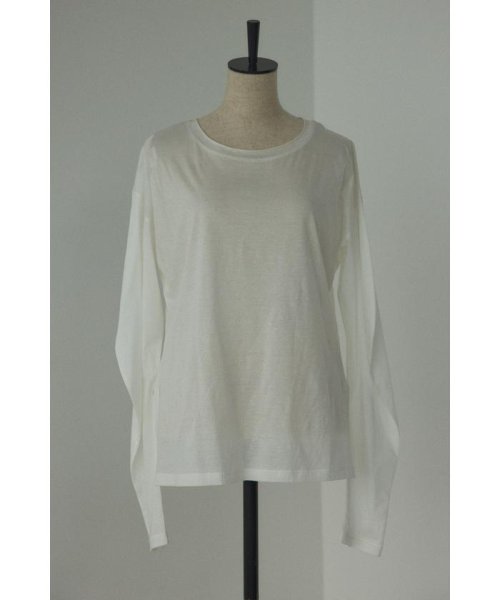 BLACK BY MOUSSY(ブラックバイマウジー)/curved sleeve tops/WHT