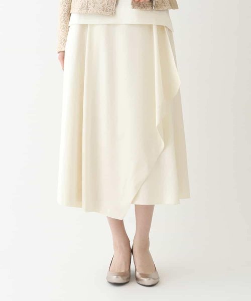 セール】【洗える】ラップドレープフレアスカート(505810026  