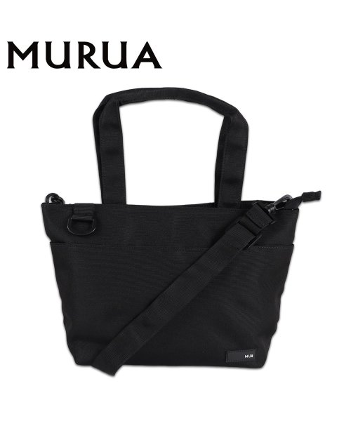 MURUA(ムルーア)/ ムルーア MURUA バッグ トートバッグ ショルダーバッグ レディース 軽量 2WAY TOTE BAG ブラック 黒 MR－B1182/ブラック